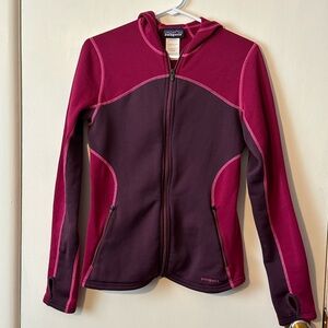 Patagonia Hoodie Women Small Capilene 4 Expedition Weight Full Zip Polartec Pink